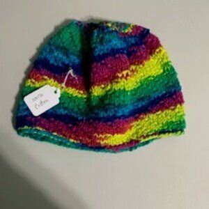 Handmade crochet multi color cap